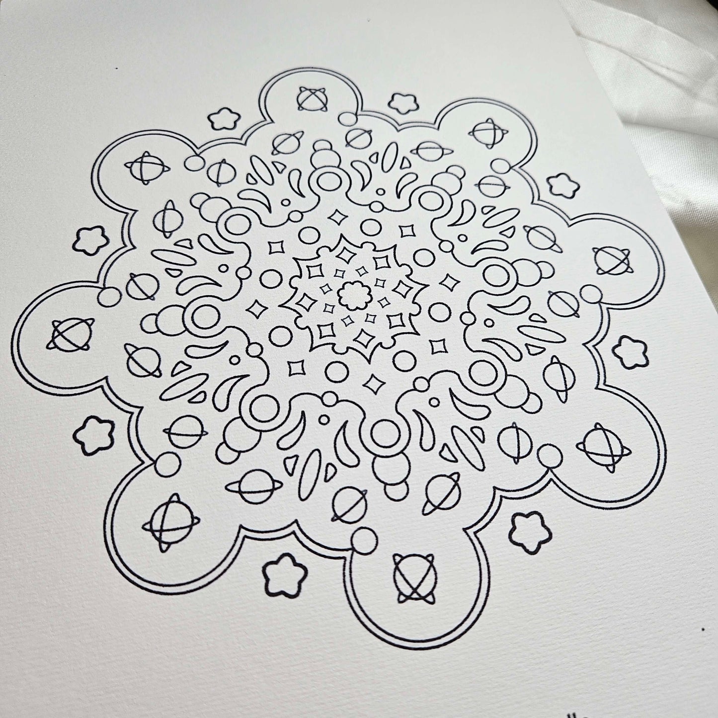 MANDALA A4 à peindre facilement